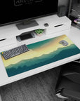 Vector Landscapes Deskmat | Mousepad | Deskpad - Golden Horizon