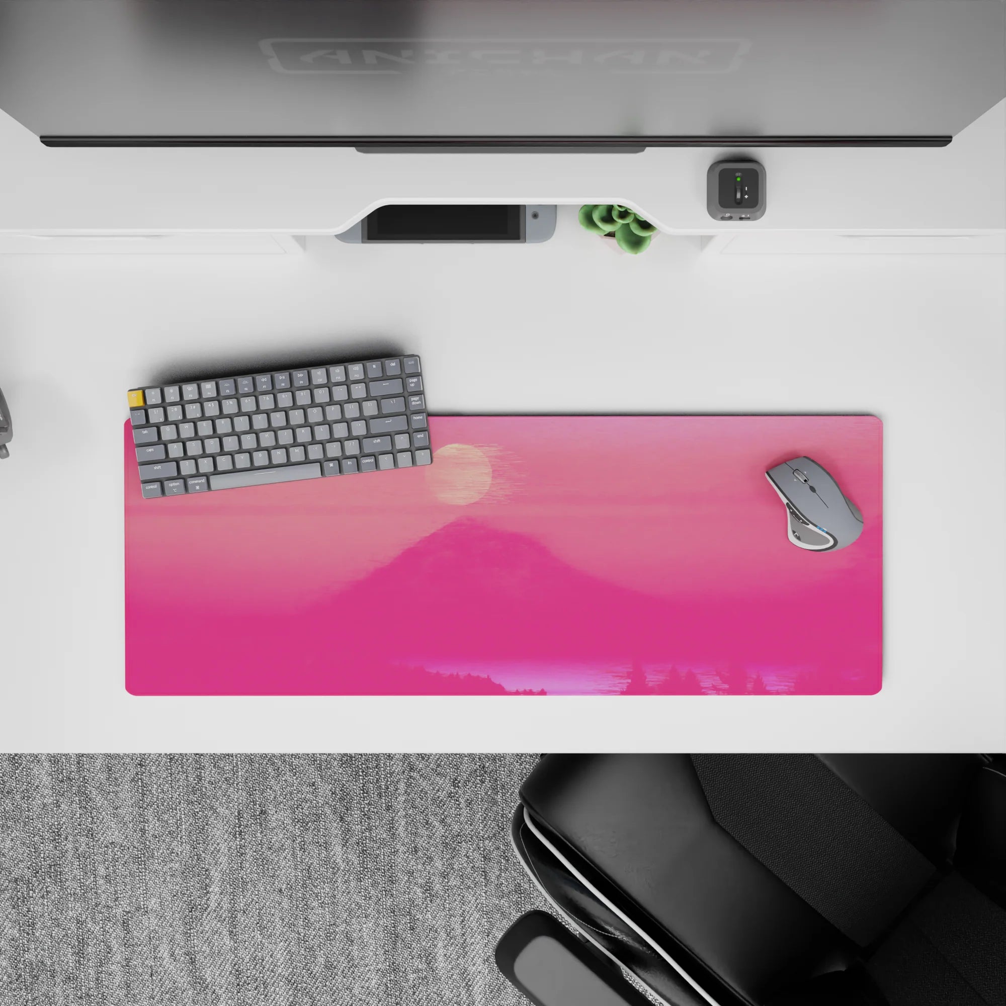 Vector Landscapes Deskmat | Mousepad | Deskpad - Sunset Tranquility