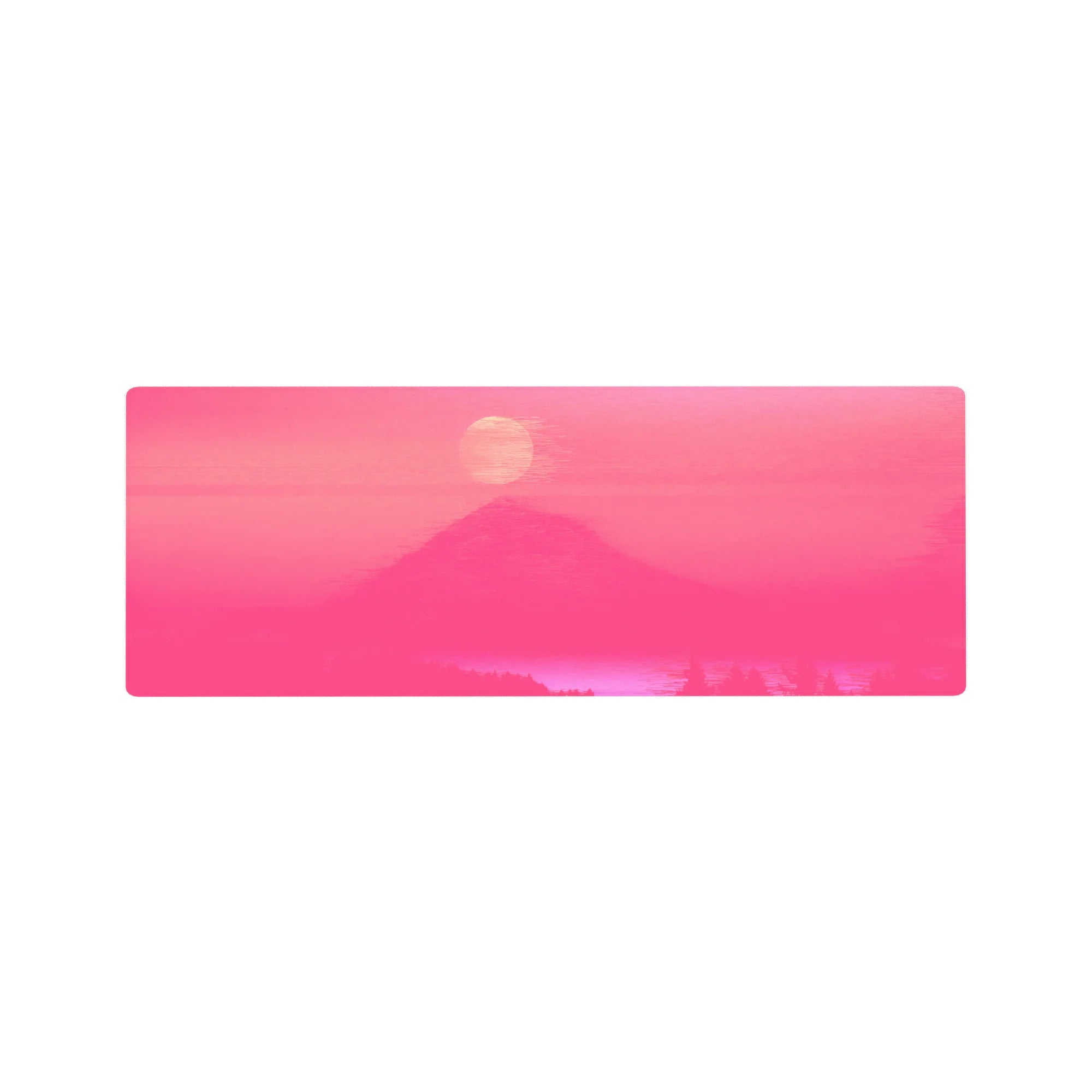 Vector Landscapes Deskmat | Mousepad | Deskpad - Sunset Tranquility