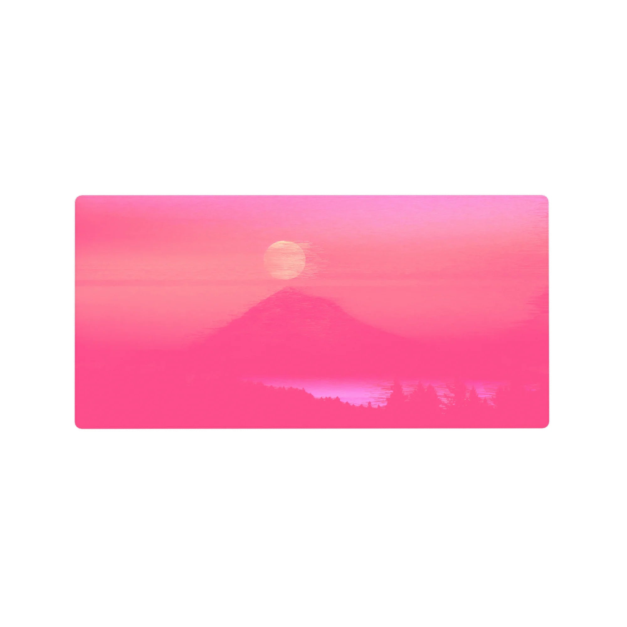 Vector Landscapes Deskmat | Mousepad | Deskpad - Sunset Tranquility