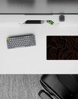 Topographic (Topo) Deskmat | Mousepad | Deskpad - Lava Contours - AniChan