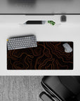 Topographic (Topo) Deskmat | Mousepad | Deskpad - Lava Contours - AniChan