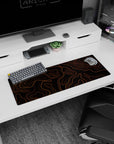 Topographic (Topo) Deskmat | Mousepad | Deskpad - Lava Contours - AniChan