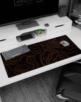 Topographic (Topo) Deskmat | Mousepad | Deskpad - Lava Contours - AniChan