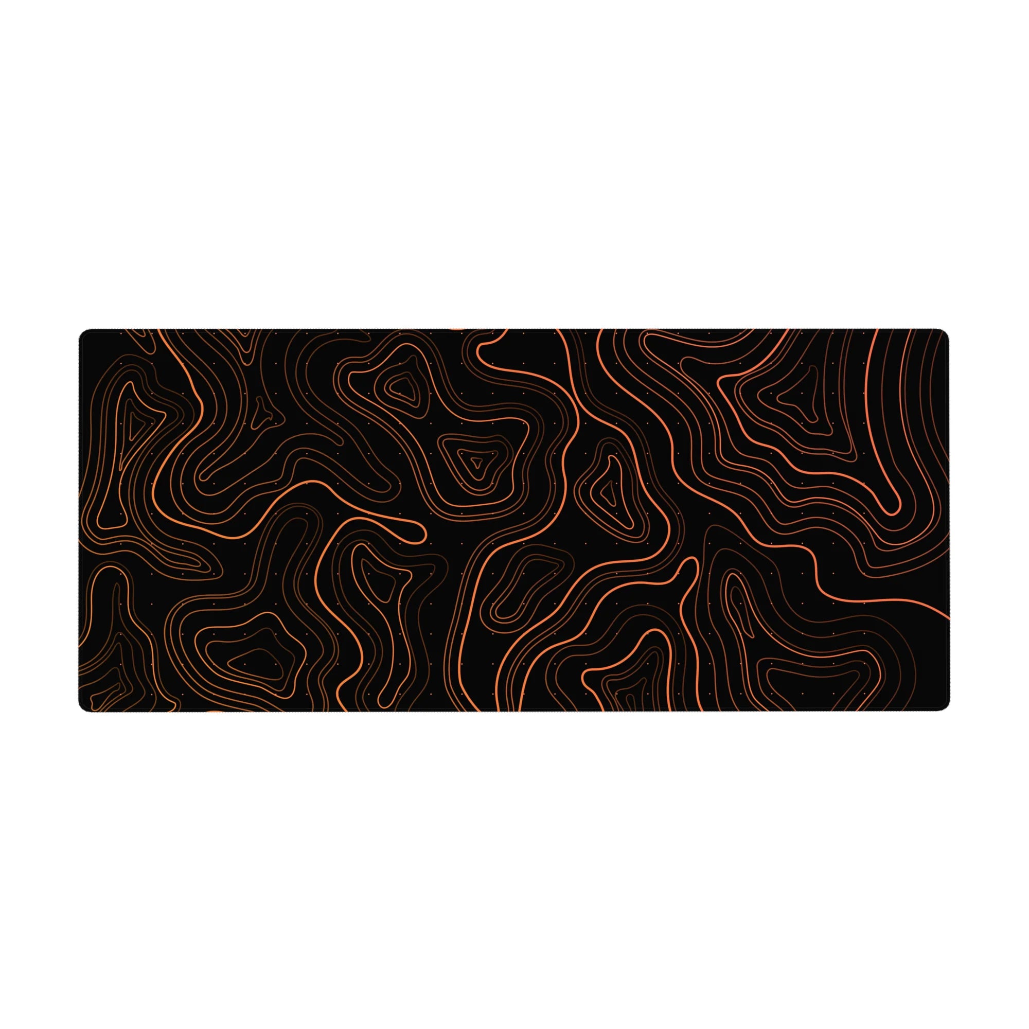 Topographic (Topo) Deskmat | Mousepad | Deskpad - Lava Contours - AniChan