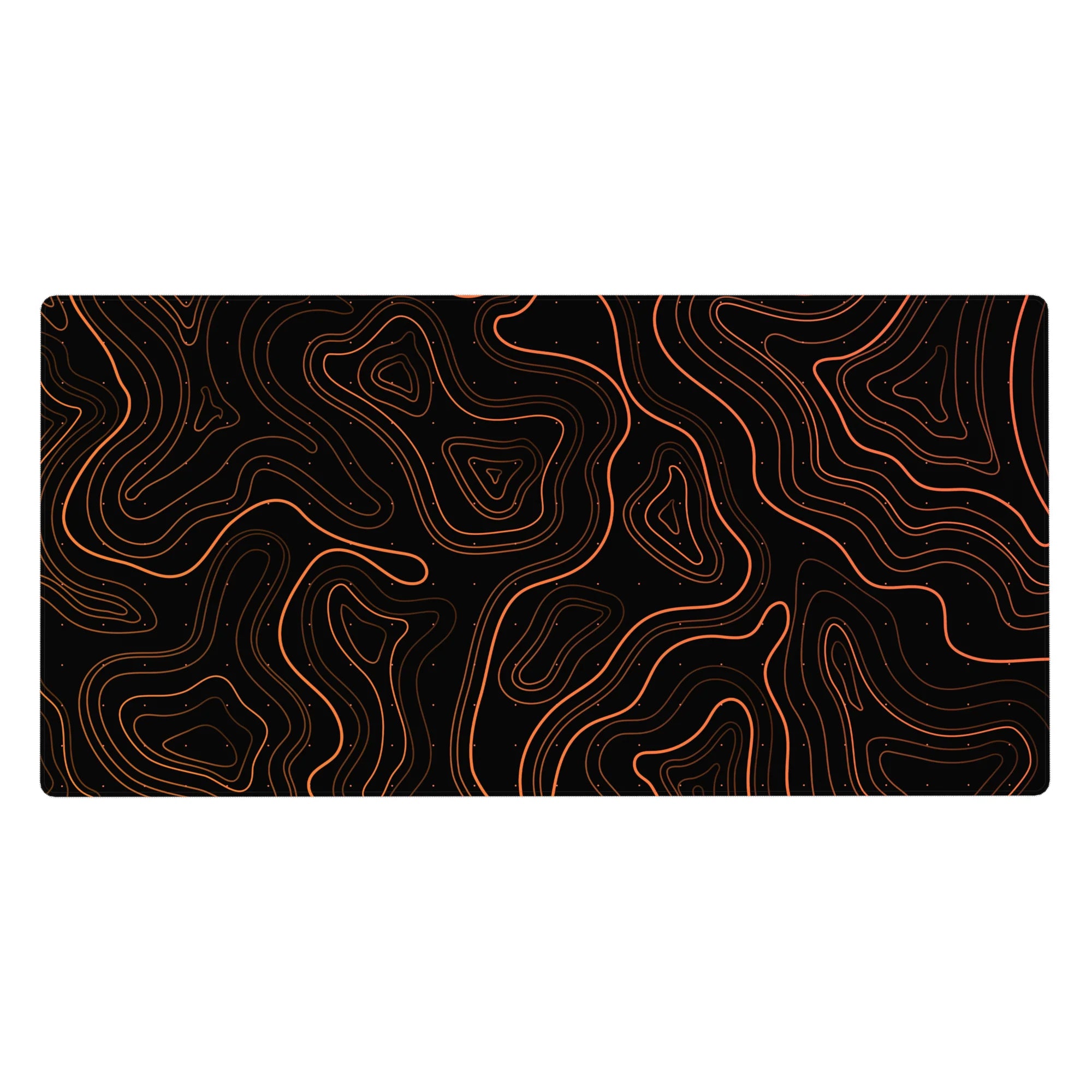 Topographic (Topo) Deskmat | Mousepad | Deskpad - Lava Contours - AniChan