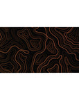 Topographic (Topo) Deskmat | Mousepad | Deskpad - Lava Contours - AniChan