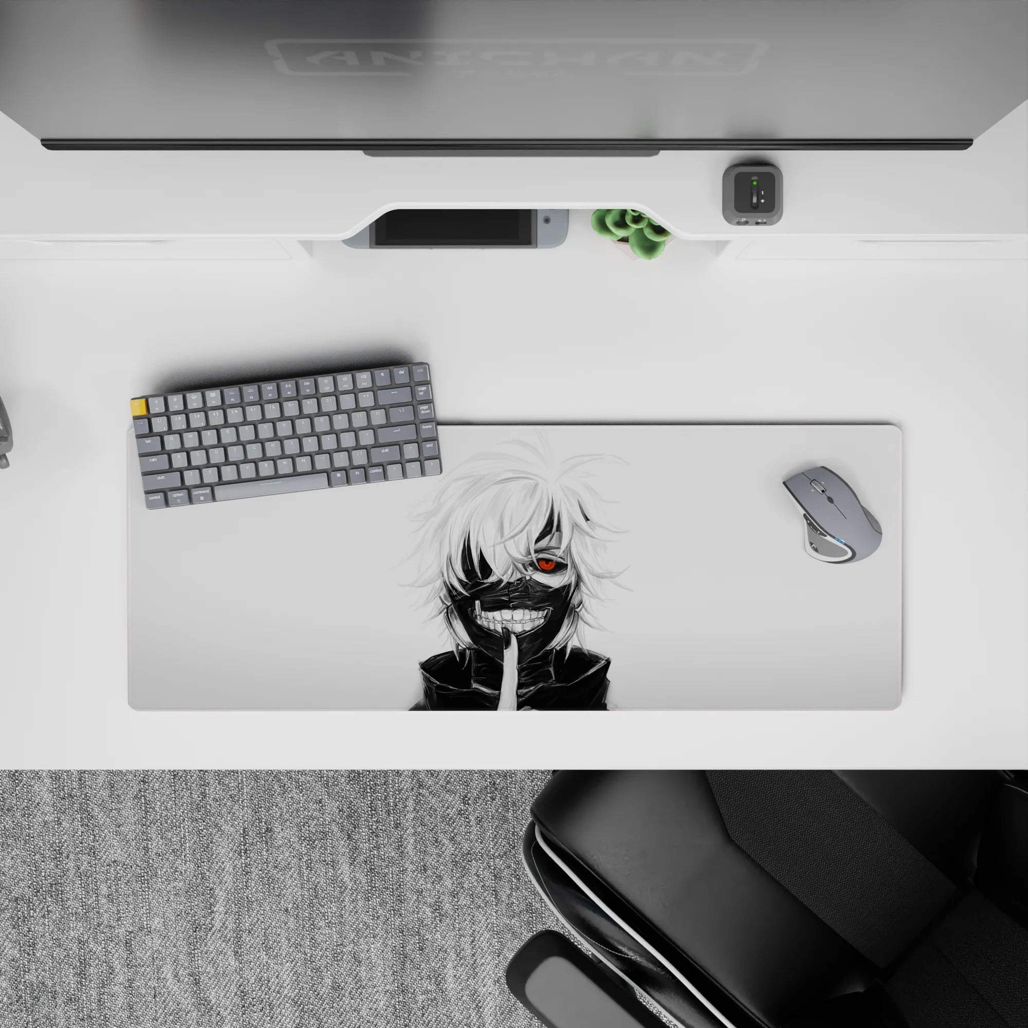 Tokyo Ghoul Deskmat | Mousepad | Deskpad - Ghoul&#39;s Silent Grin