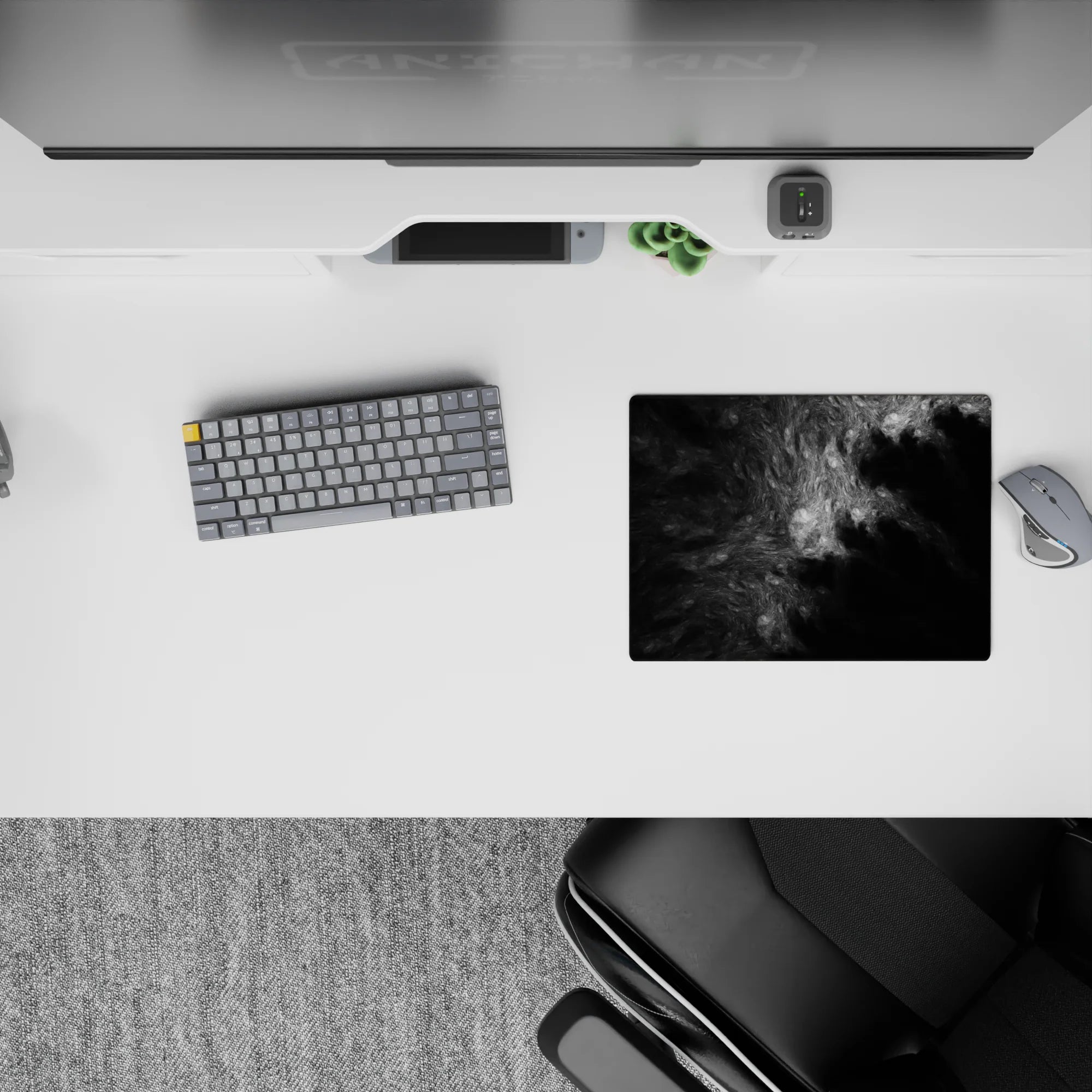 Liquid Abstract Deskmat | Mousepad | Deskpad - Shadow Veil - AniChan