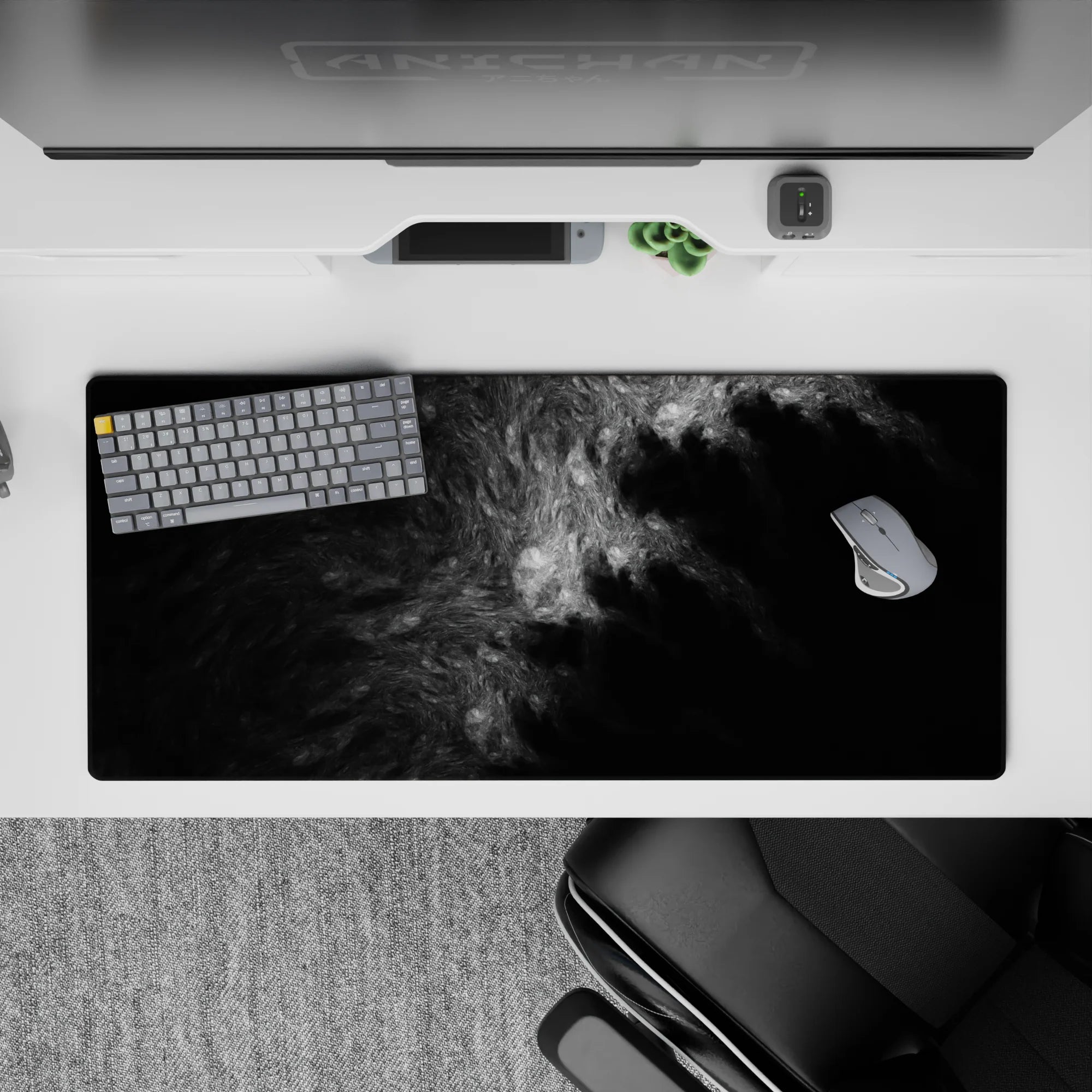 Liquid Abstract Deskmat | Mousepad | Deskpad - Shadow Veil - AniChan