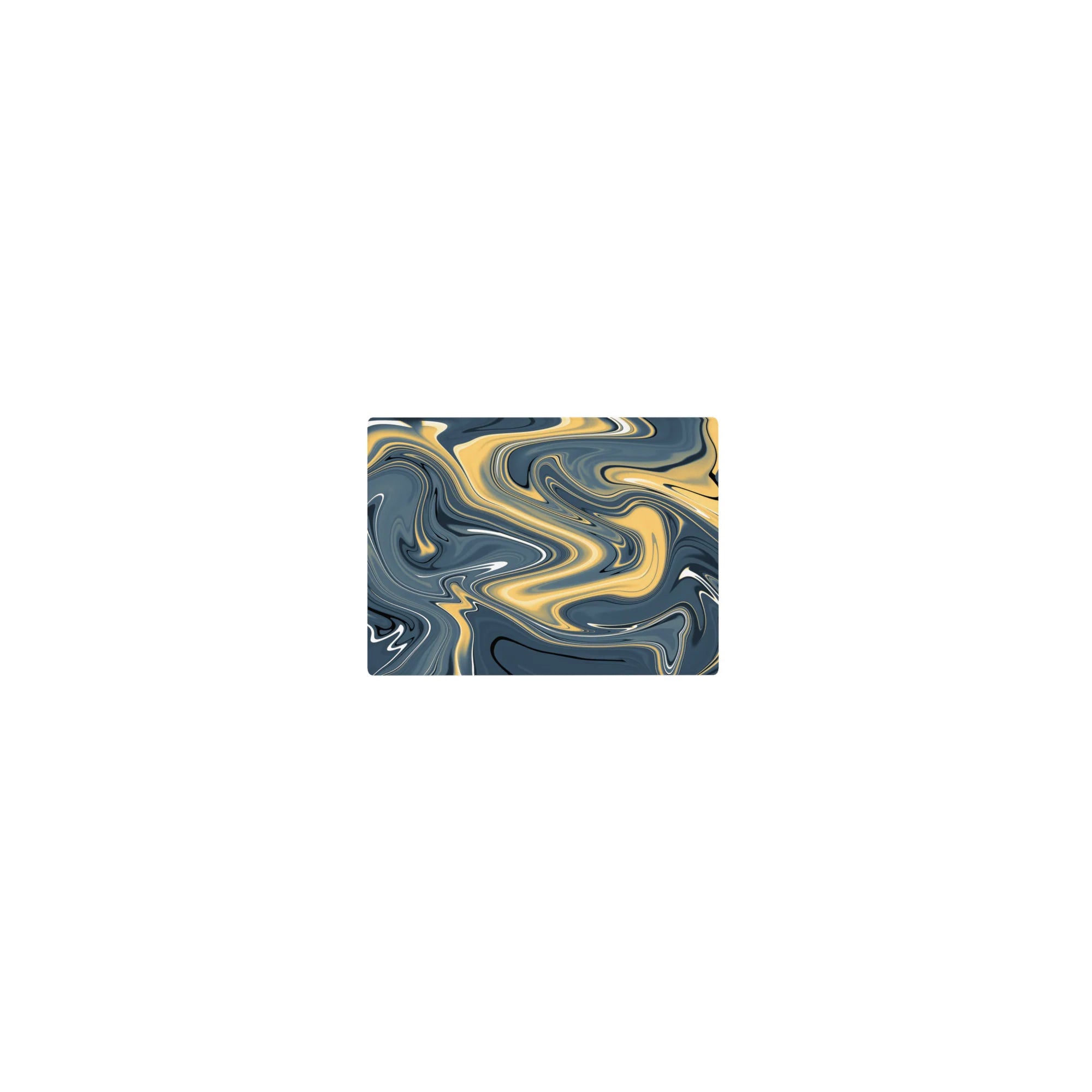 Liquid Abstract Deskmat | Mousepad | Deskpad - Golden Waves - AniChan