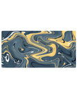 Liquid Abstract Deskmat | Mousepad | Deskpad - Golden Waves - AniChan