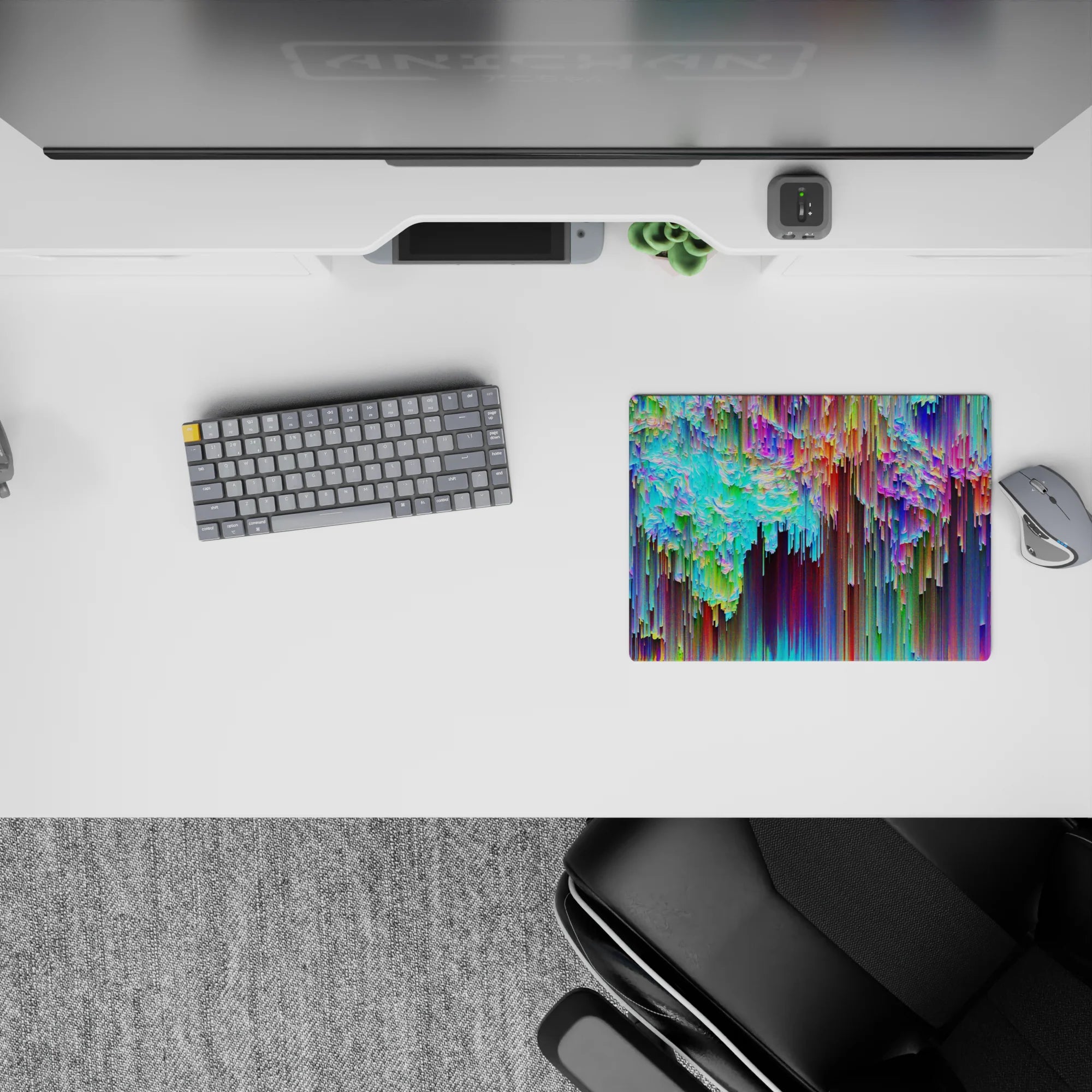 Abstract Deskmat | Mousepad | Deskpad - Kaleidoscope Cascade - AniChan