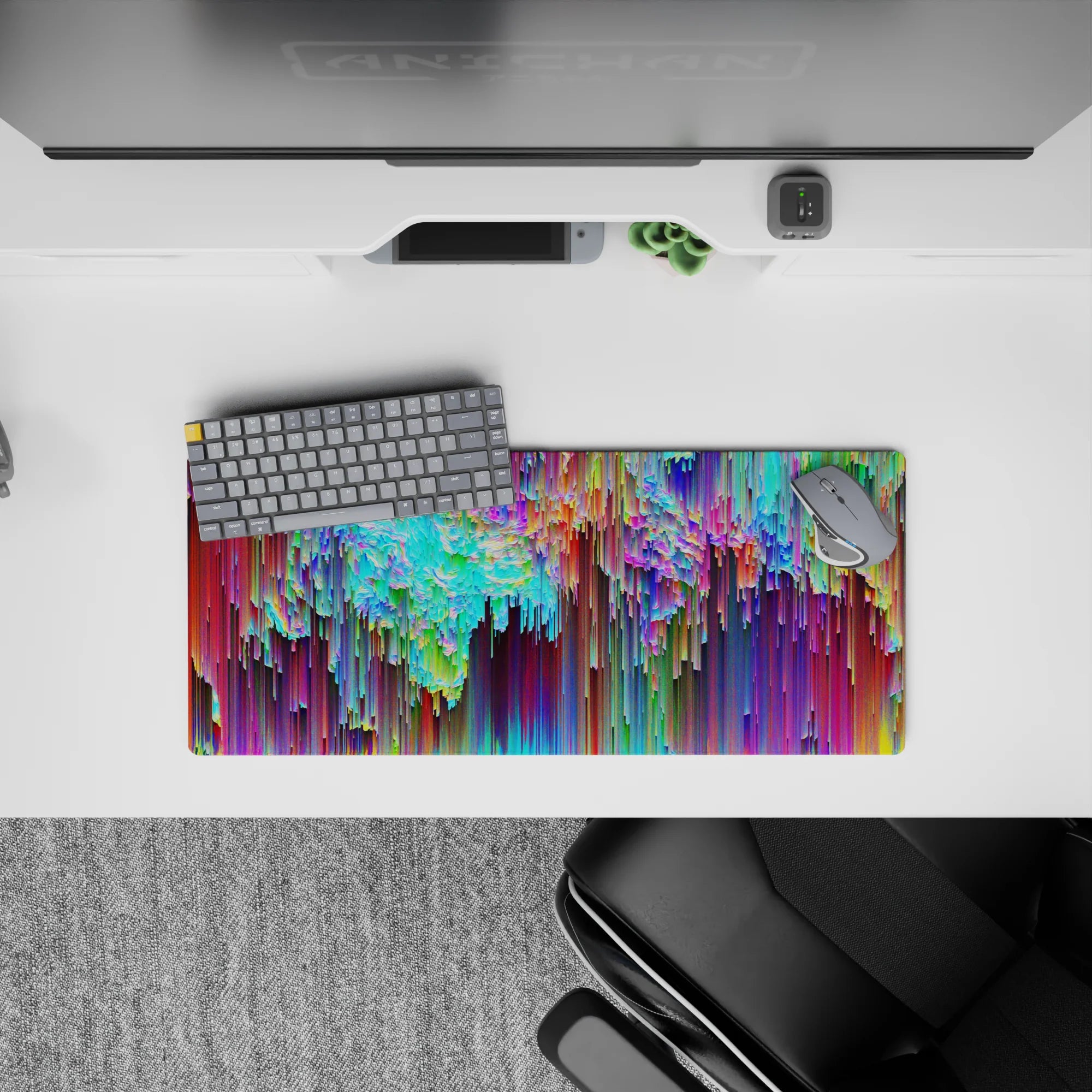 Abstract Deskmat | Mousepad | Deskpad - Kaleidoscope Cascade - AniChan