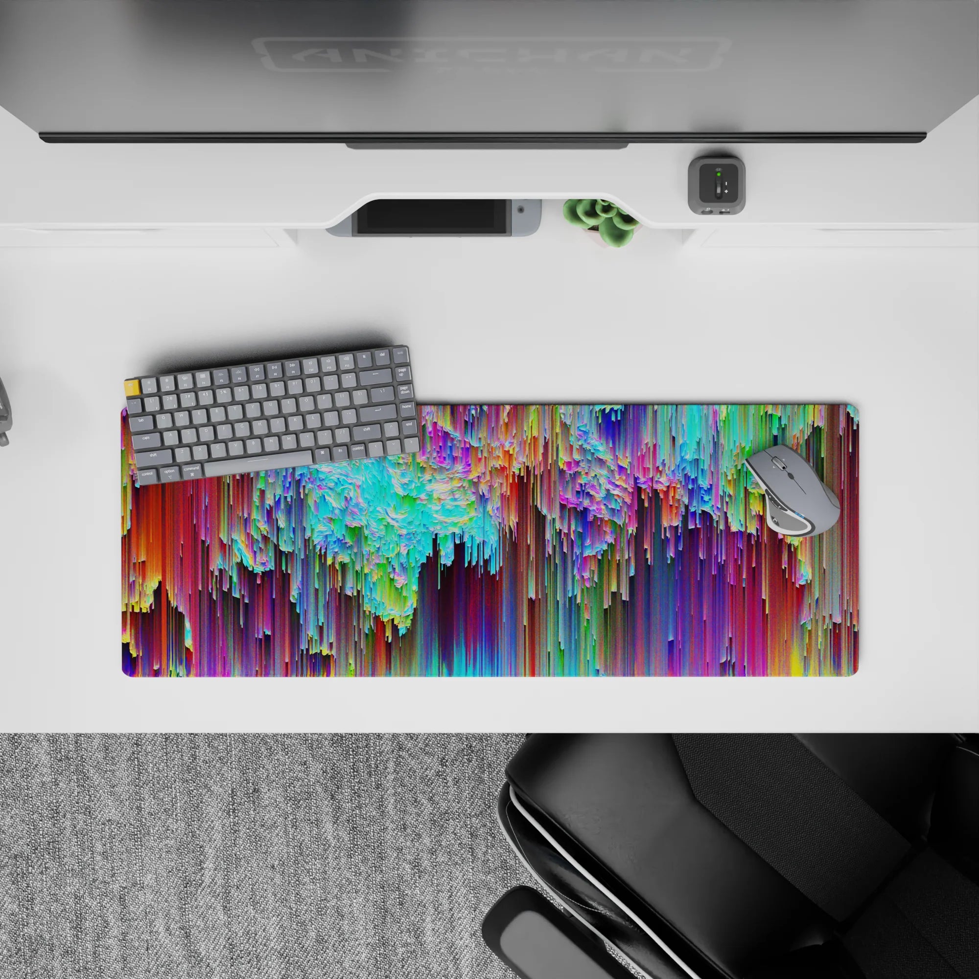 Abstract Deskmat | Mousepad | Deskpad - Kaleidoscope Cascade - AniChan