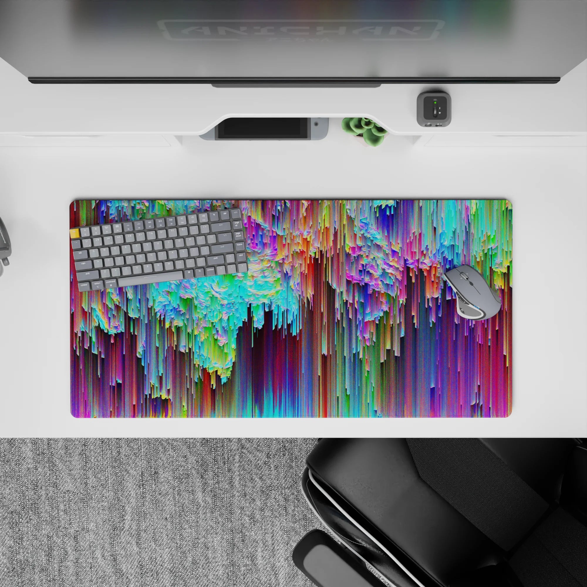 Abstract Deskmat | Mousepad | Deskpad - Kaleidoscope Cascade - AniChan