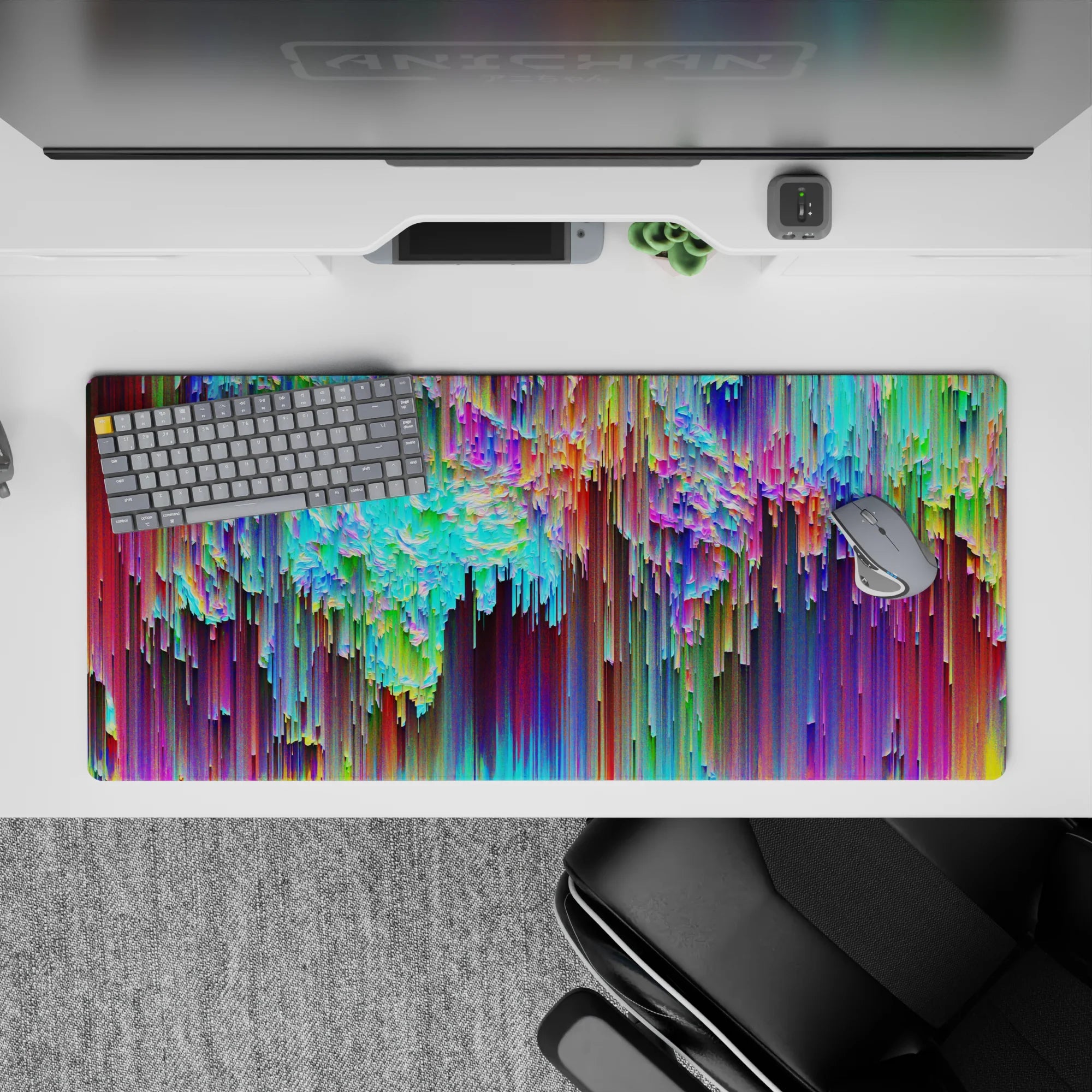 Abstract Deskmat | Mousepad | Deskpad - Kaleidoscope Cascade - AniChan