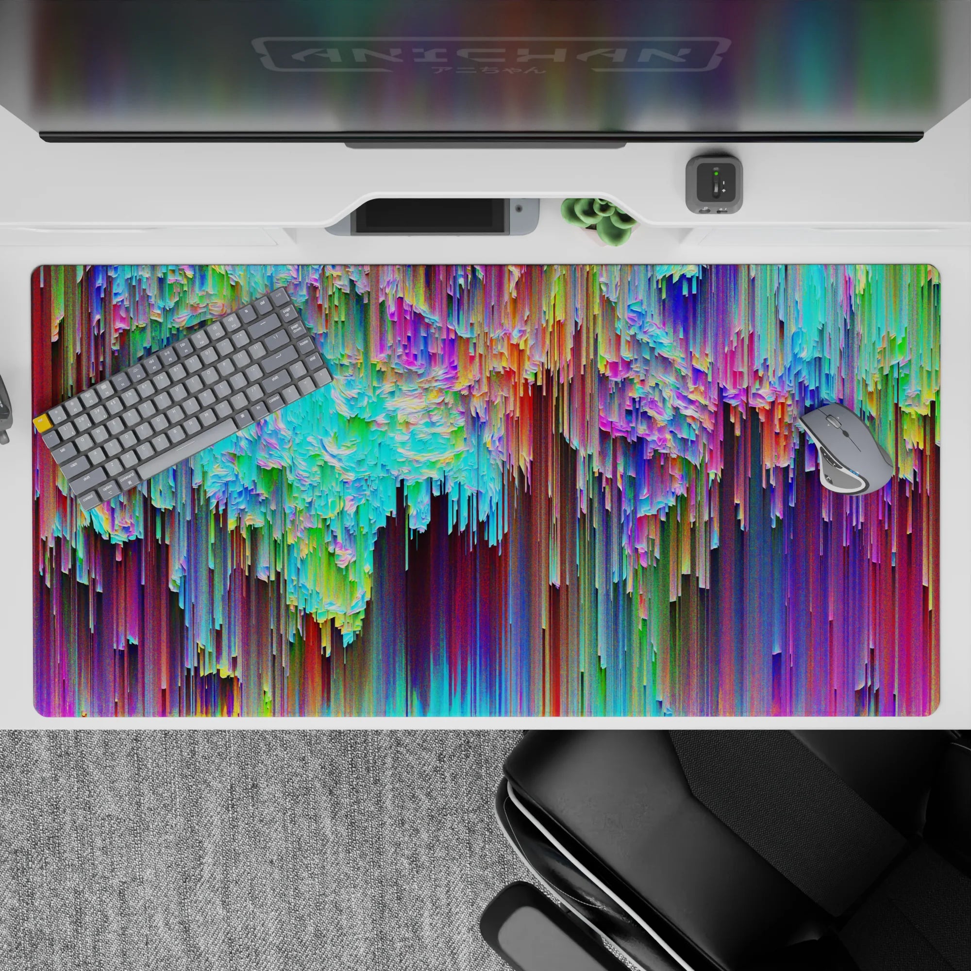 Abstract Deskmat | Mousepad | Deskpad - Kaleidoscope Cascade - AniChan