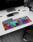 Abstract Deskmat | Mousepad | Deskpad - Kaleidoscope Cascade - AniChan