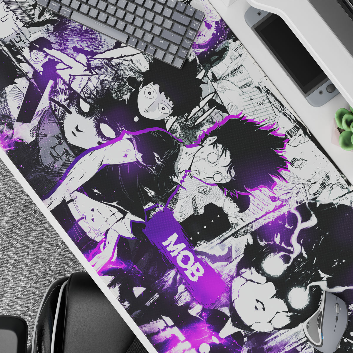 Mob Psychic Powercolor Mob Psychic Collage - Anime Mouse Pad - Mob Psycho 100 – AniChan