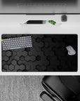 Abstract Deskmat | Mousepad | Deskpad - Hex Black Depth - AniChan