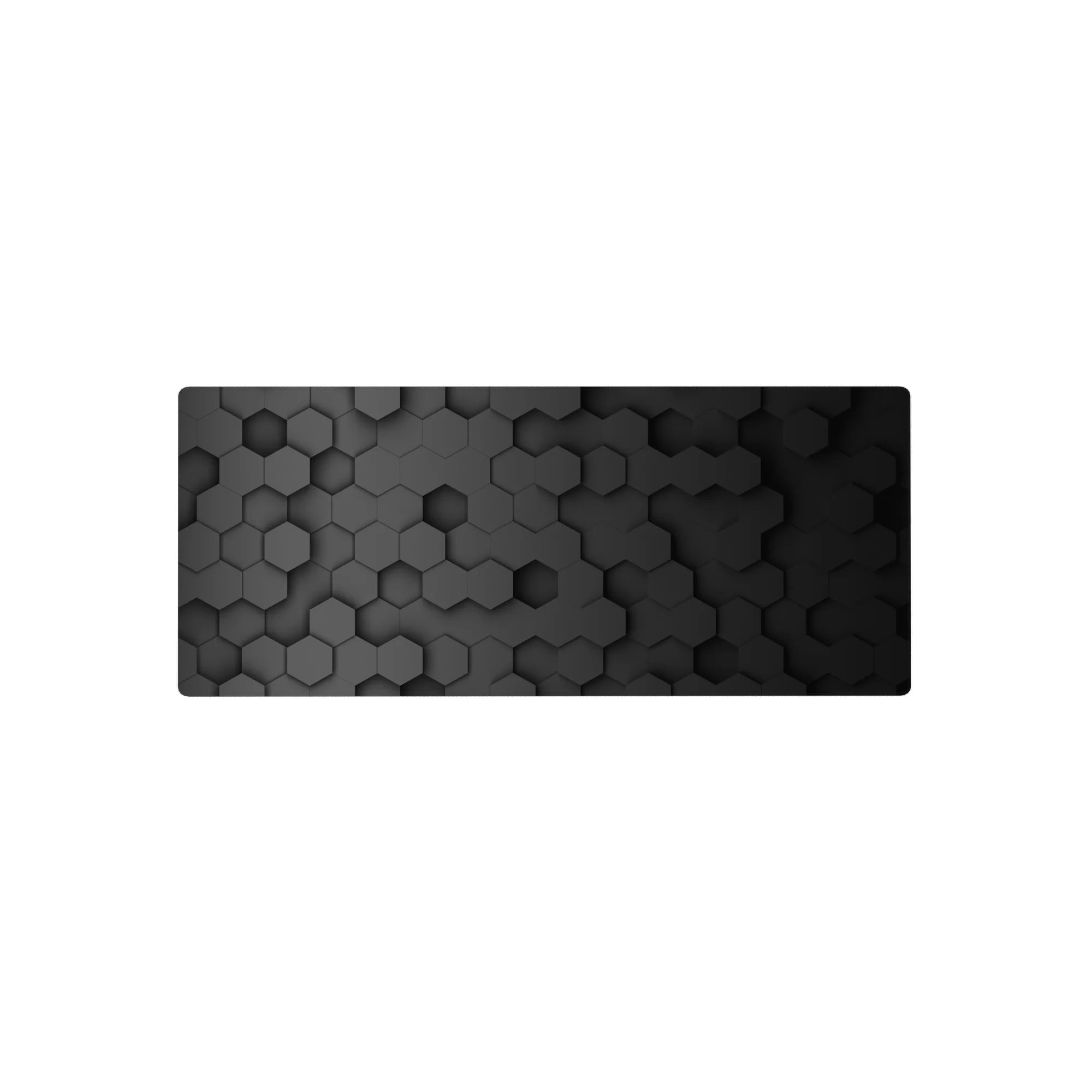 Abstract Deskmat | Mousepad | Deskpad - Hex Black Depth - AniChan