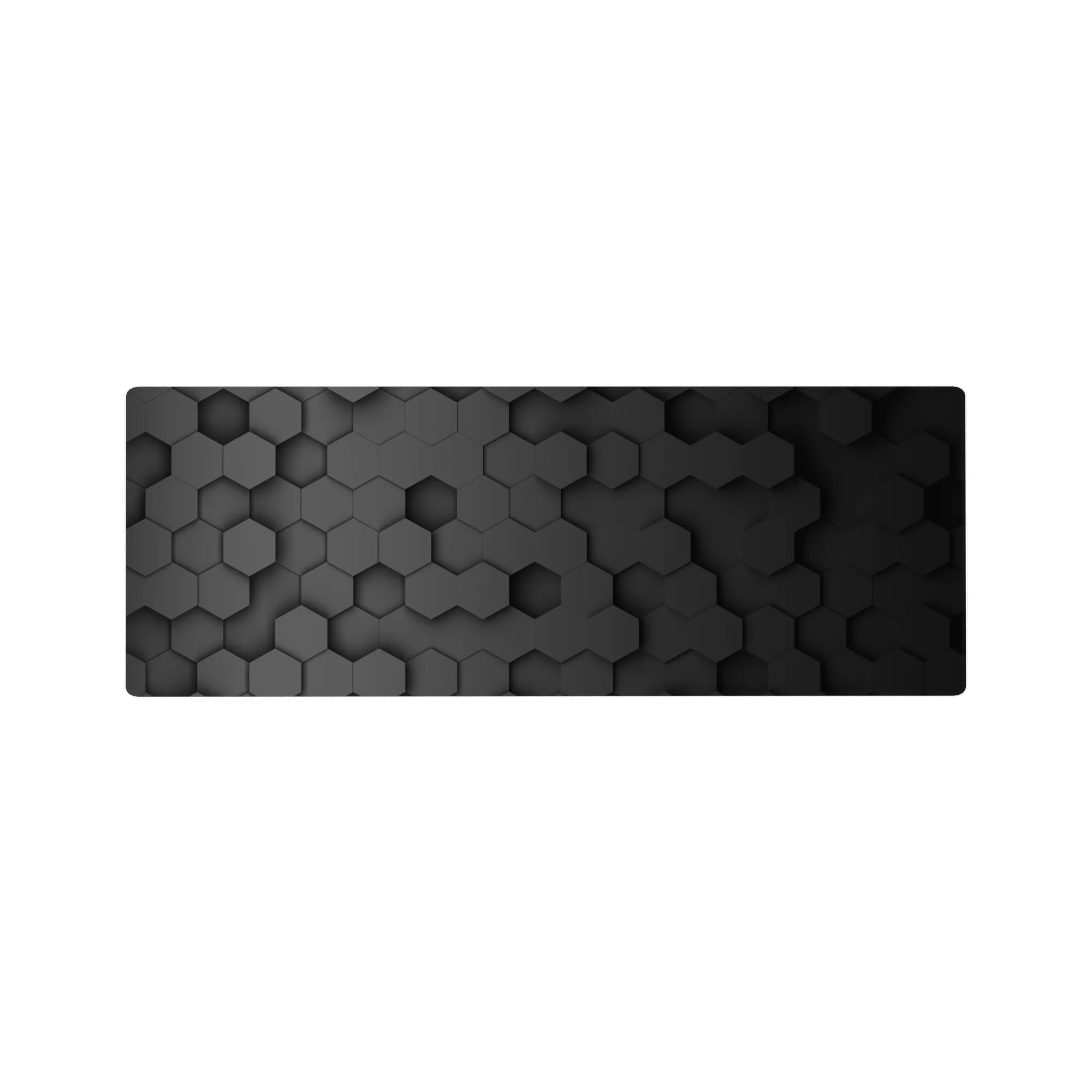 Abstract Deskmat | Mousepad | Deskpad - Hex Black Depth - AniChan