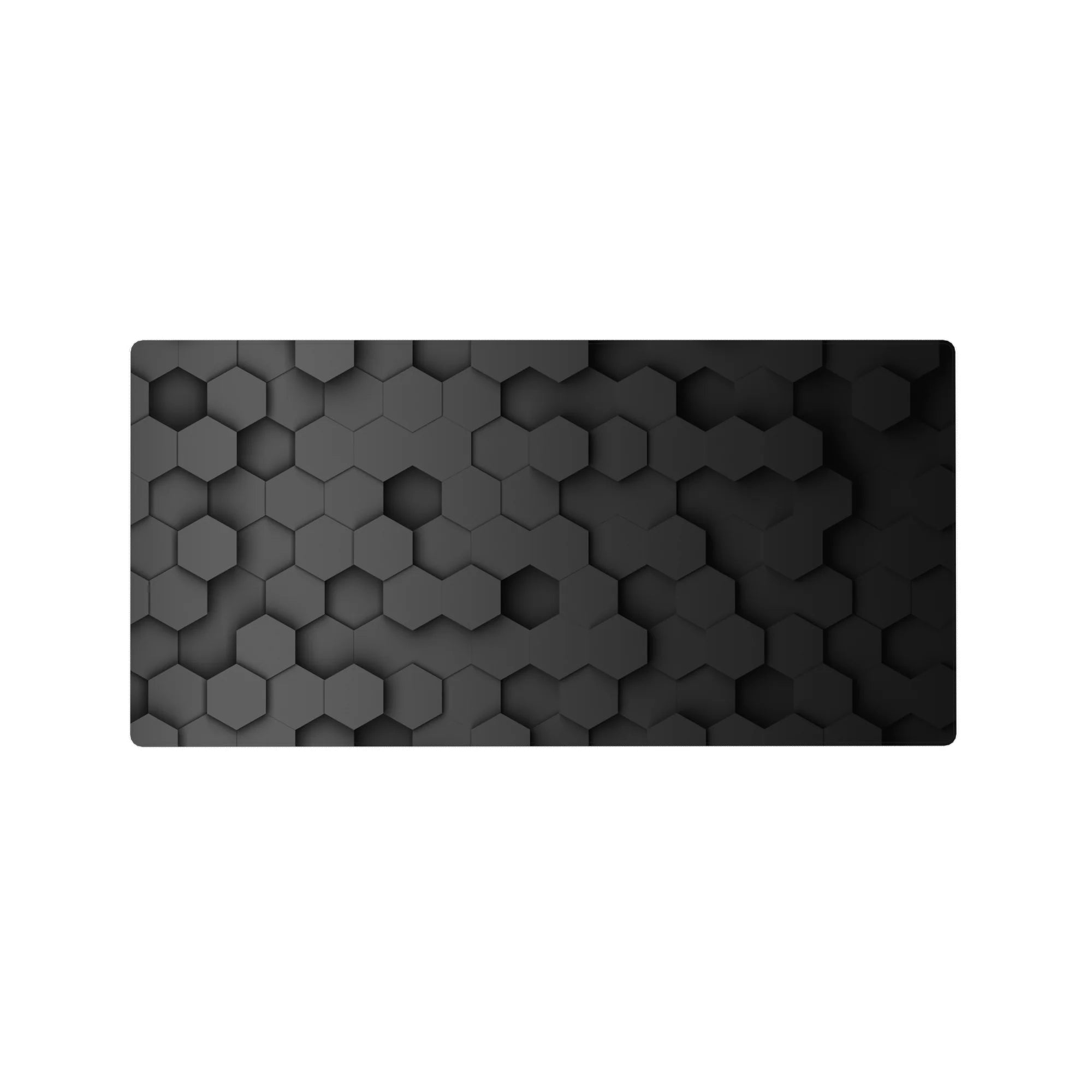 Abstract Deskmat | Mousepad | Deskpad - Hex Black Depth - AniChan