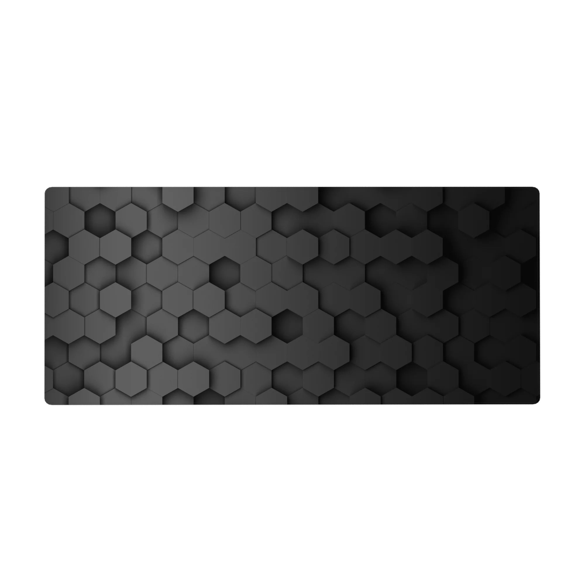 Abstract Deskmat | Mousepad | Deskpad - Hex Black Depth - AniChan