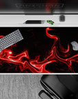 Liquid Abstract Deskmat | Mousepad | Deskpad - Fiery Surge - AniChan