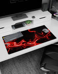 Liquid Abstract Deskmat | Mousepad | Deskpad - Fiery Surge - AniChan