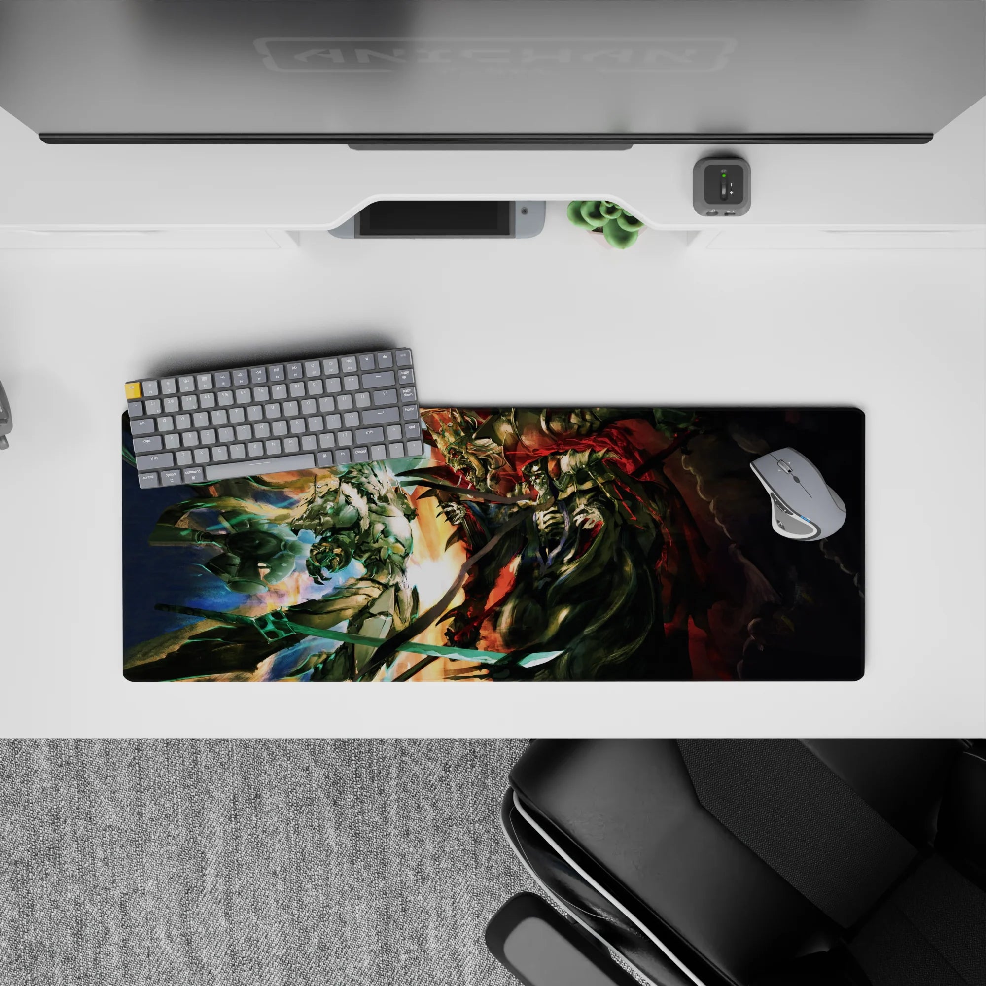 Overlord Deskmat | Mousepad | Deskpad - Battle of the Dark Lords - AniChan