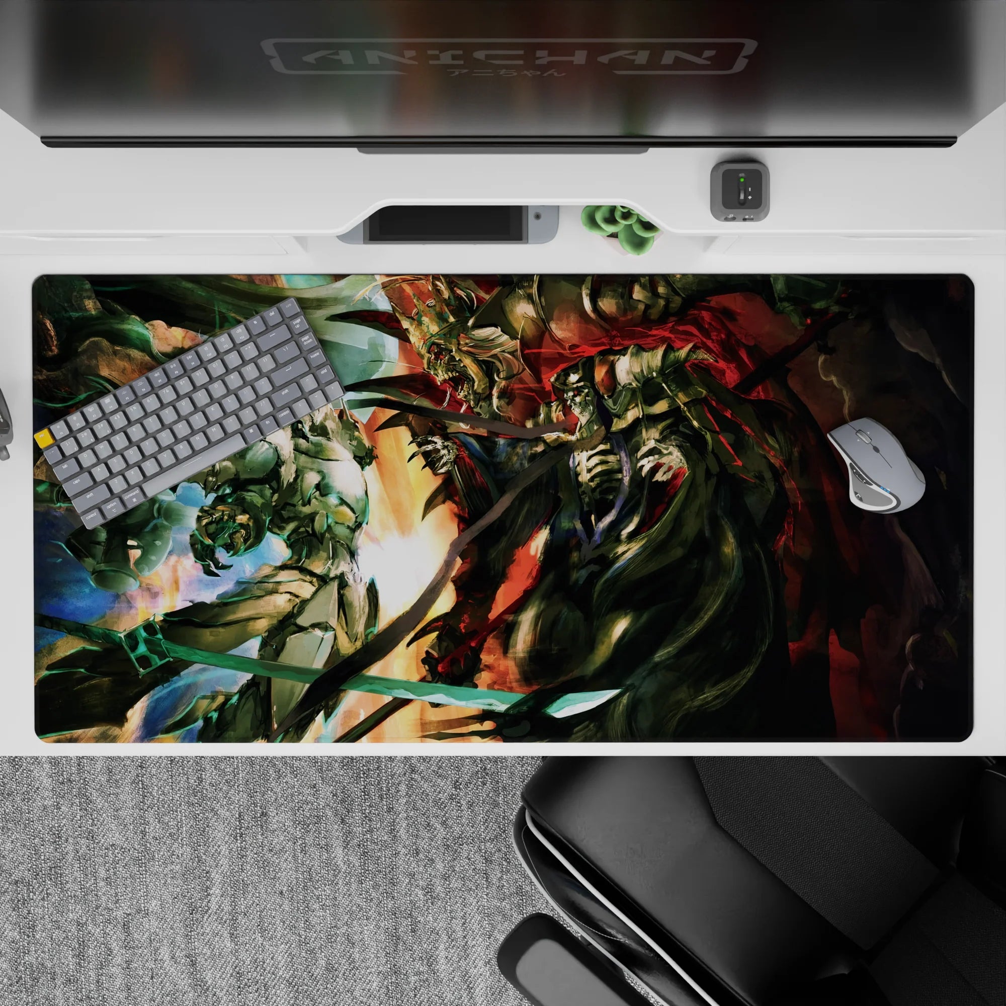 Overlord Deskmat | Mousepad | Deskpad - Battle of the Dark Lords - AniChan