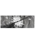 32x12 inches anime mouse pad with two hands colliding in a starburst, shards and speed lines.