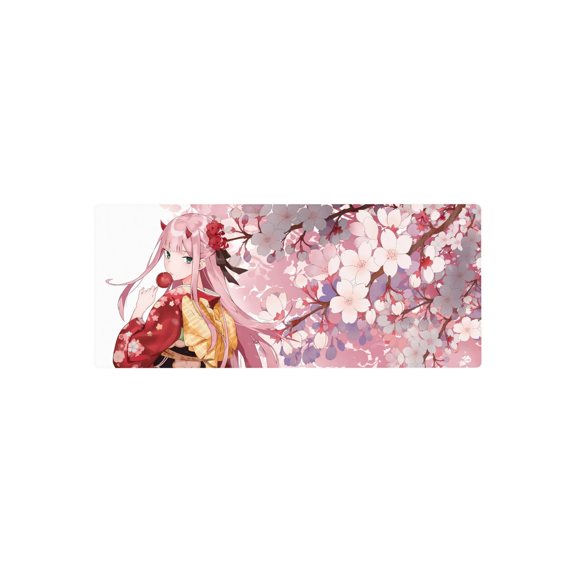 Darling In The Franxx Deskmat | Mousepad | Deskpad - Sakura Dream Zero Two - AniChan