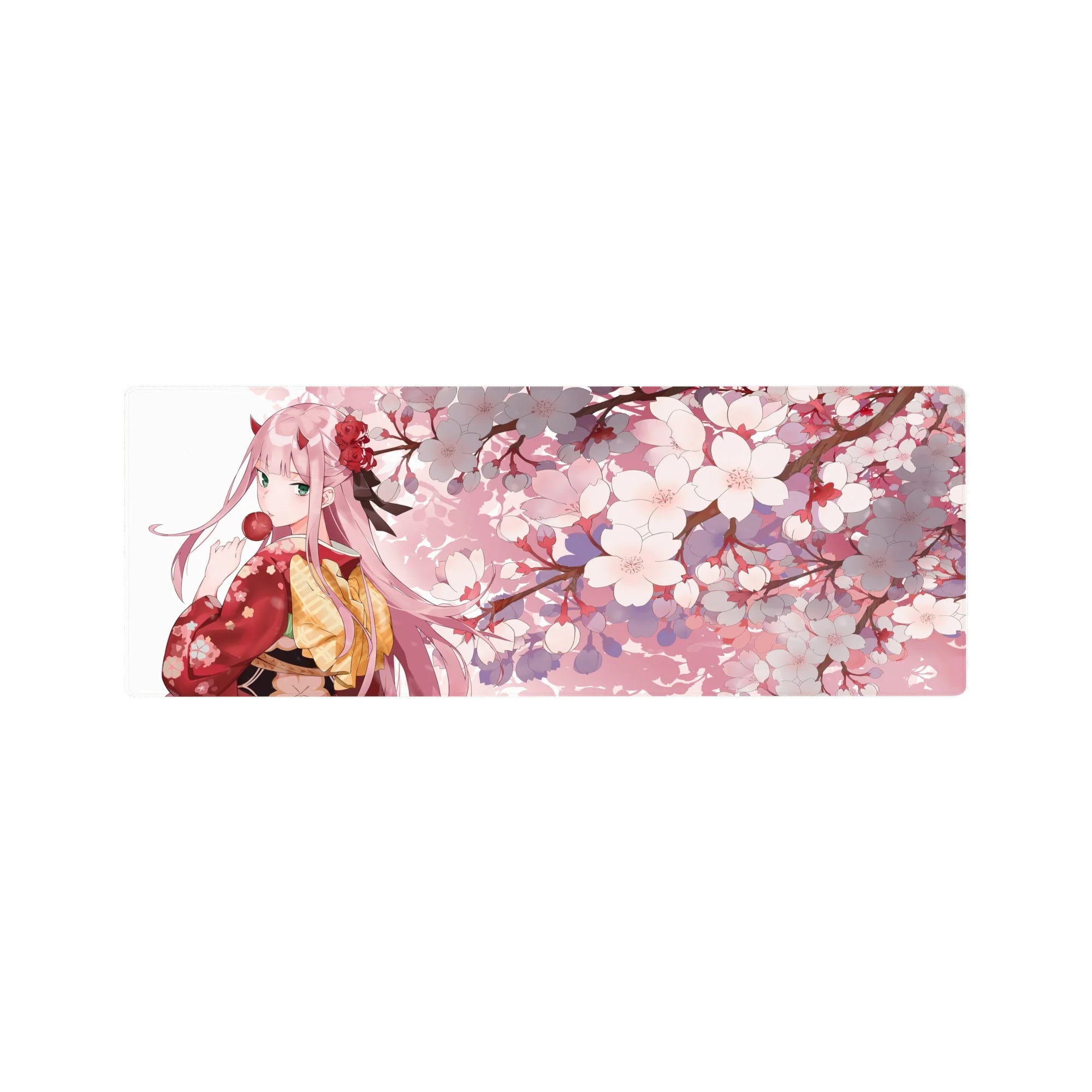 Darling In The Franxx Deskmat | Mousepad | Deskpad - Sakura Dream Zero Two - AniChan