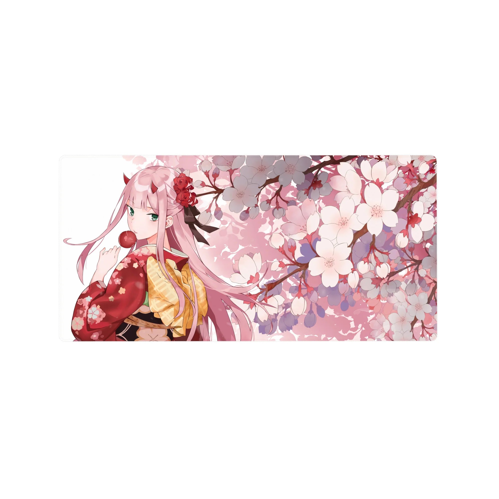 Darling In The Franxx Deskmat | Mousepad | Deskpad - Sakura Dream Zero Two - AniChan