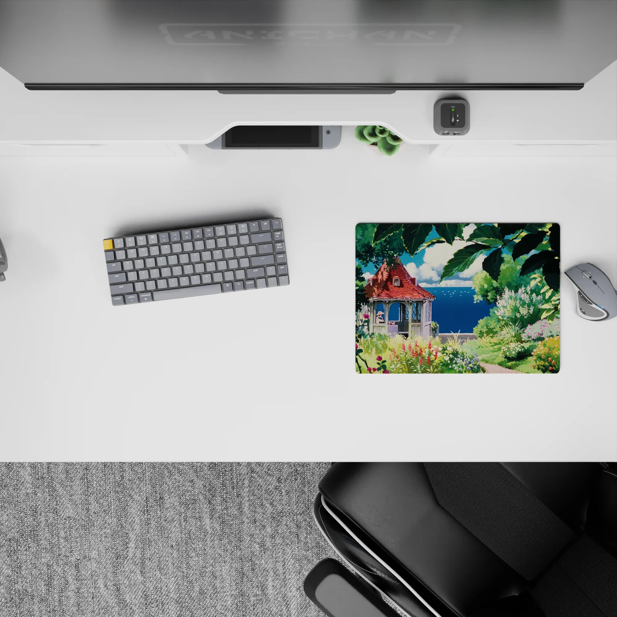 Fantasy Landscapes Deskmat | Mousepad | Deskpad - Secret Garden Retreat