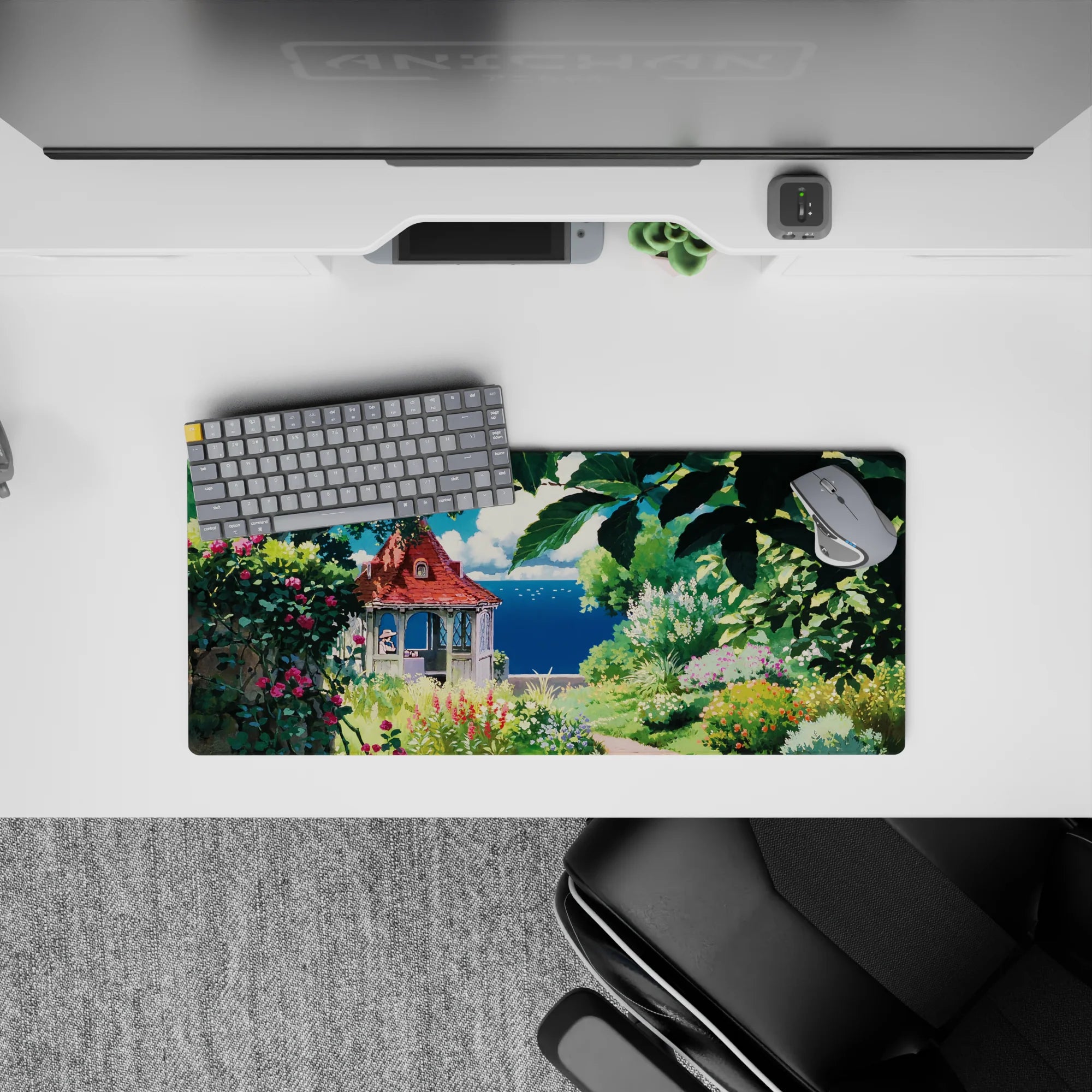 Fantasy Landscapes Deskmat | Mousepad | Deskpad - Secret Garden Retreat