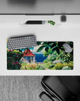 Fantasy Landscapes Deskmat | Mousepad | Deskpad - Secret Garden Retreat