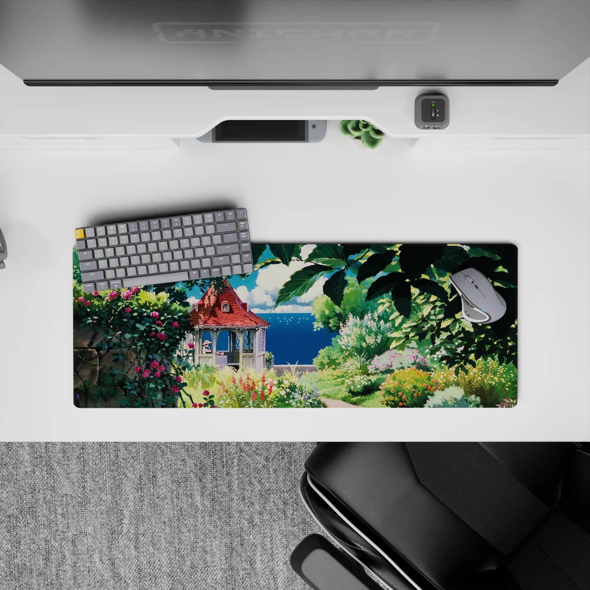 Fantasy Landscapes Deskmat | Mousepad | Deskpad - Secret Garden Retreat