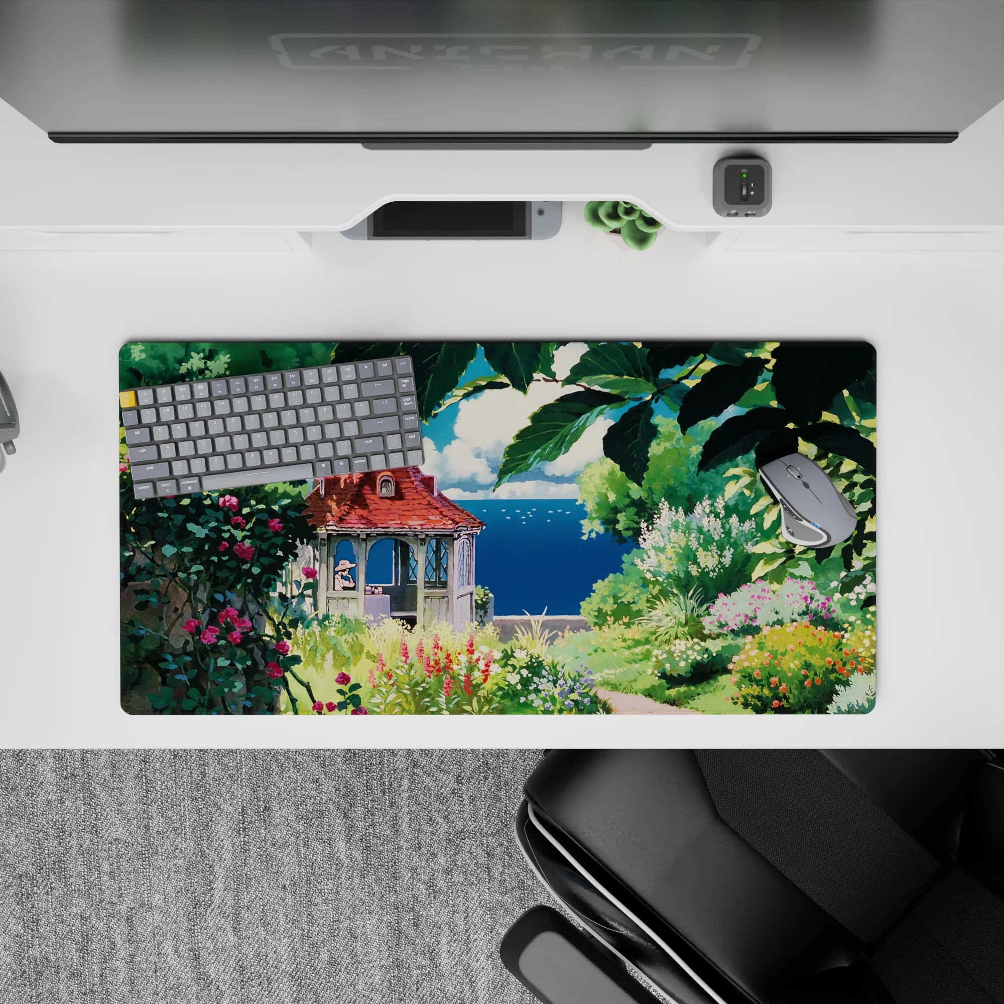 Fantasy Landscapes Deskmat | Mousepad | Deskpad - Secret Garden Retreat