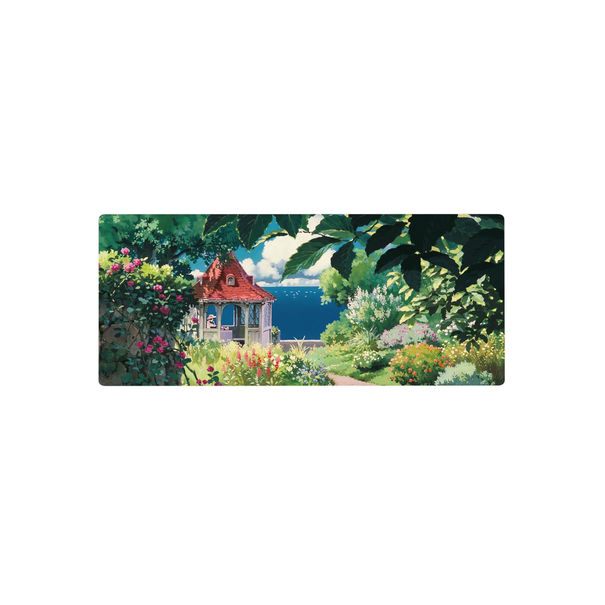 Fantasy Landscapes Deskmat | Mousepad | Deskpad - Secret Garden Retreat