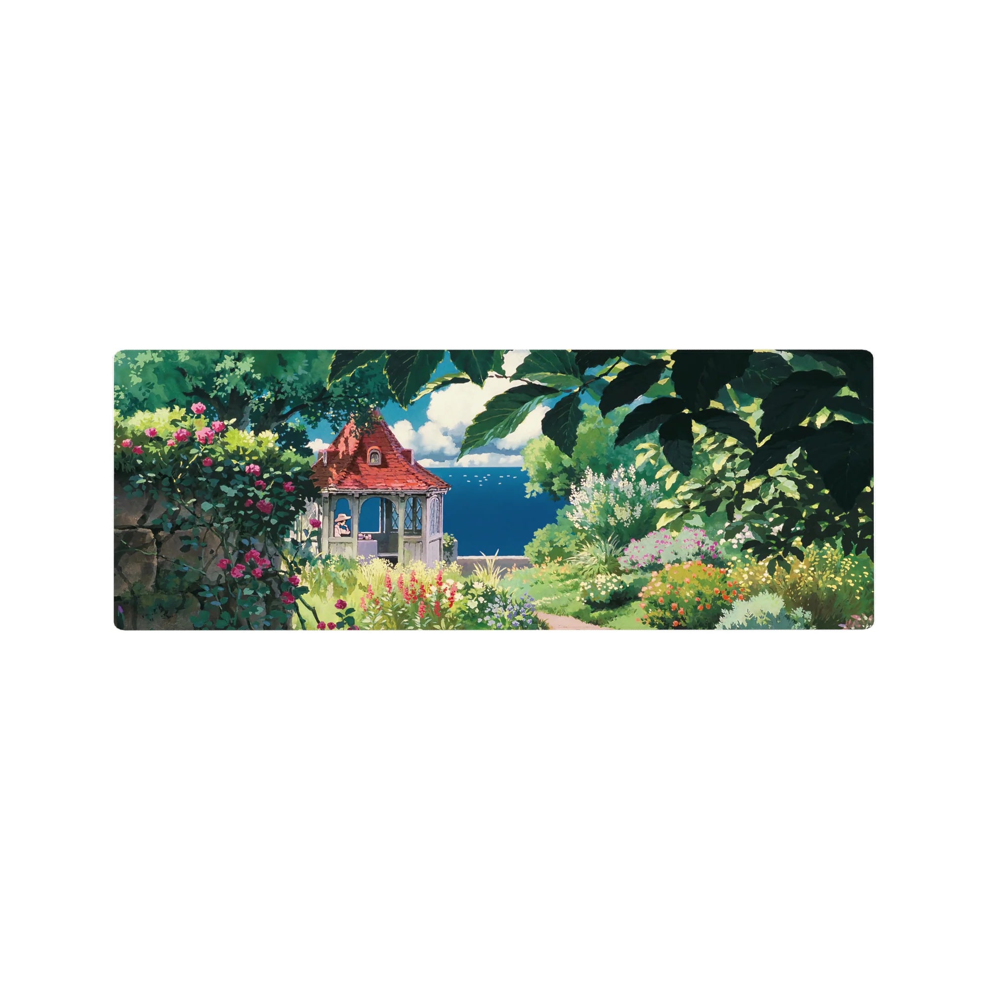 Fantasy Landscapes Deskmat | Mousepad | Deskpad - Secret Garden Retreat