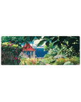 Fantasy Landscapes Deskmat | Mousepad | Deskpad - Secret Garden Retreat