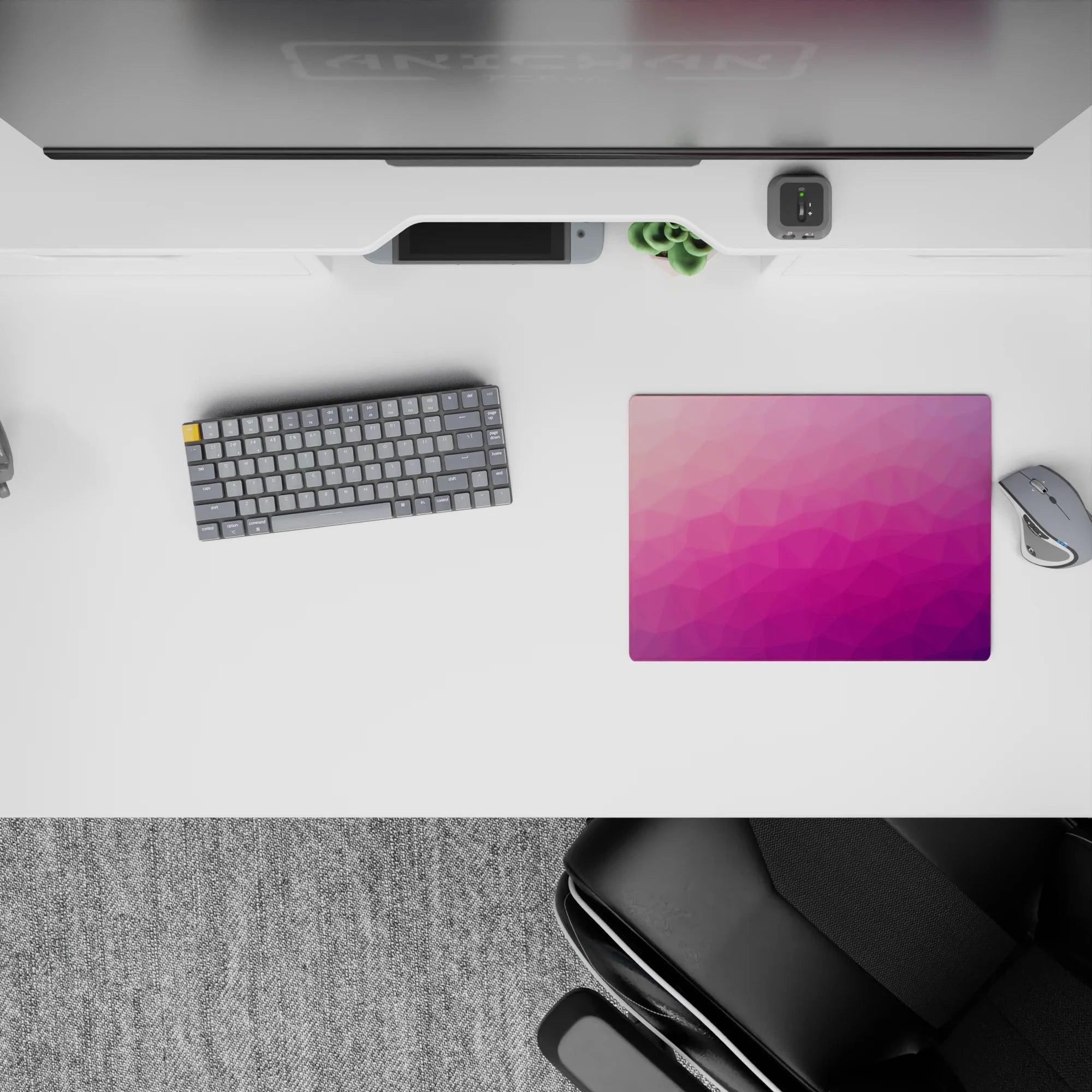 Abstract Deskmat | Mousepad | Deskpad - Radiant Polygon - AniChan