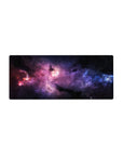 Nebula galaxy desk mouse pad, 28x12 inches, starry space swirl design for smooth tracking.