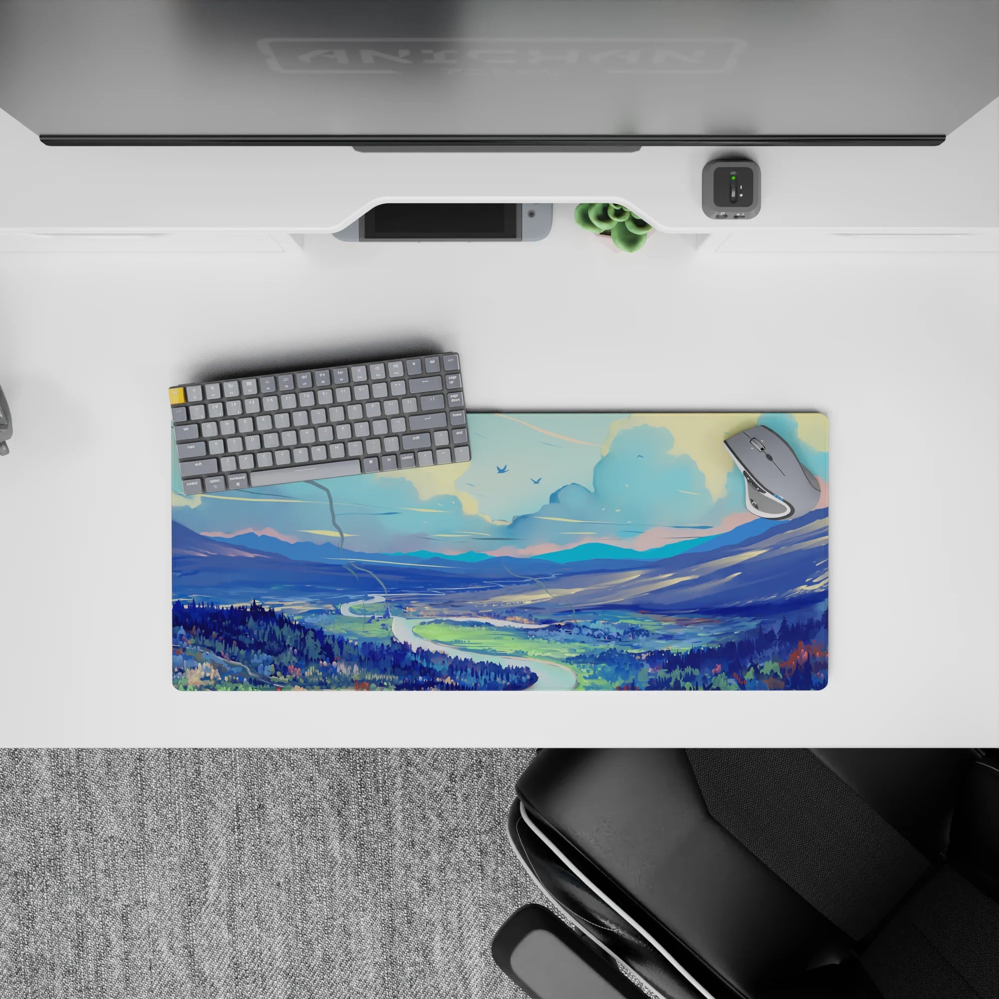 Fantasy Landscapes Deskmat | Mousepad | Deskpad - Valley Serenity