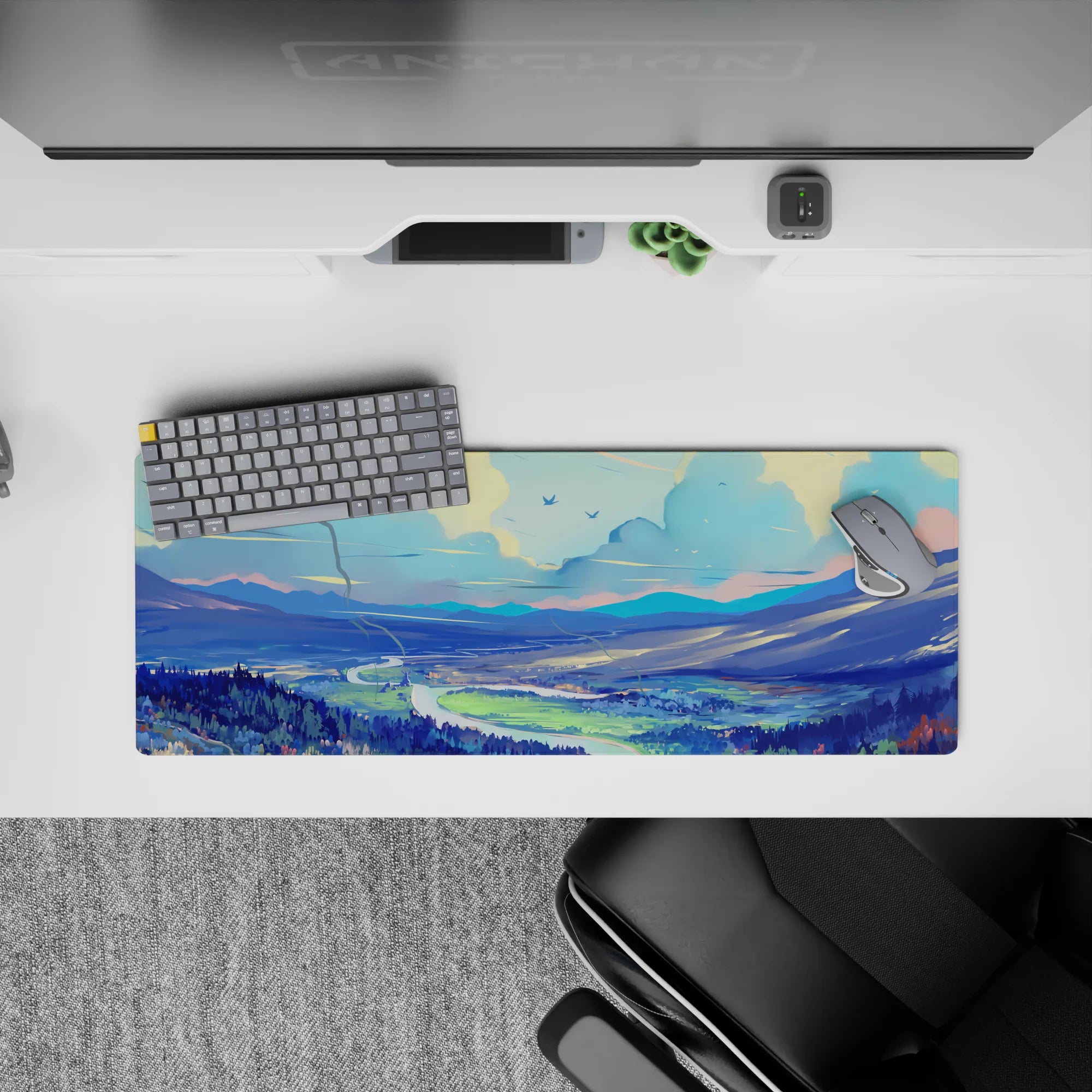 Fantasy Landscapes Deskmat | Mousepad | Deskpad - Valley Serenity