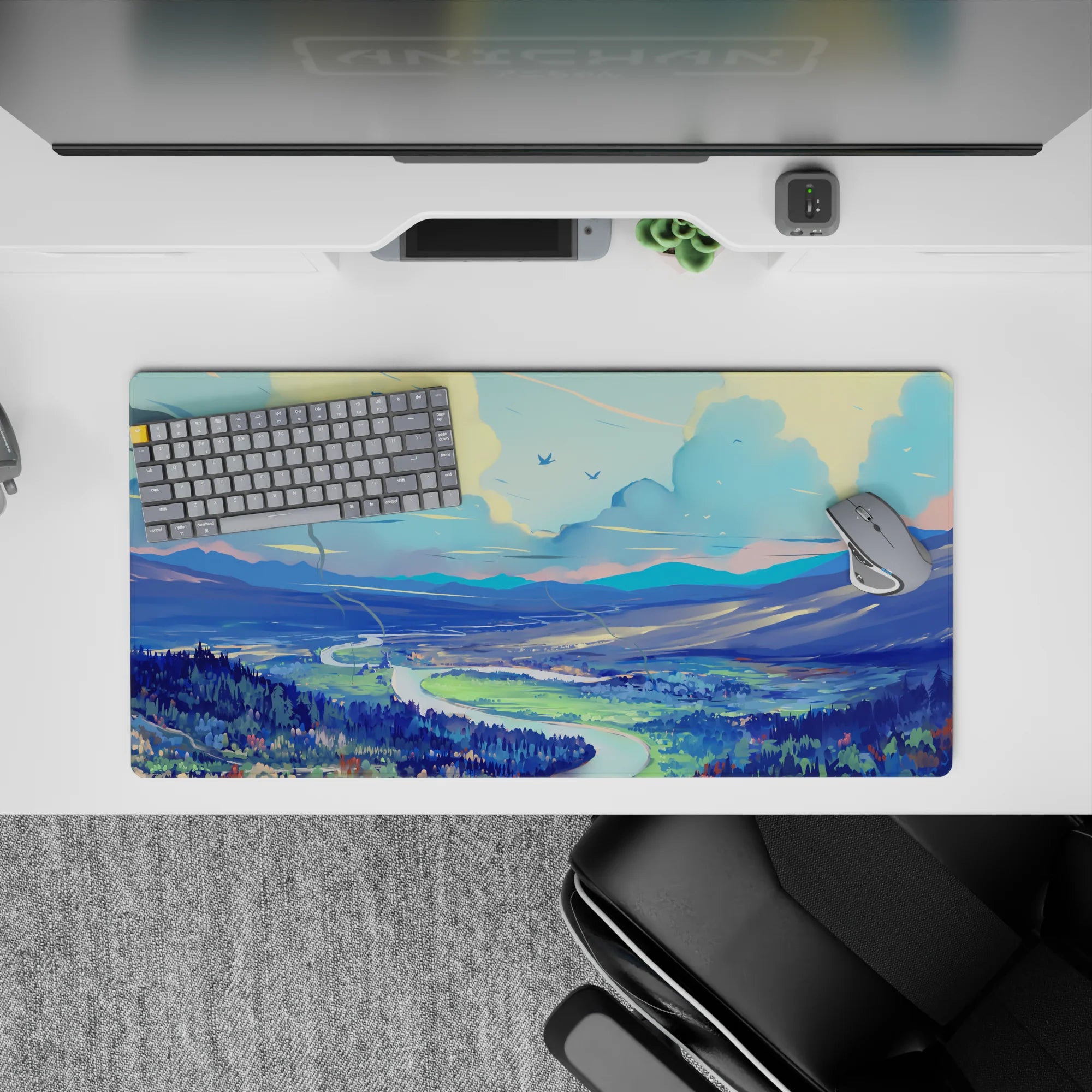 Fantasy Landscapes Deskmat | Mousepad | Deskpad - Valley Serenity